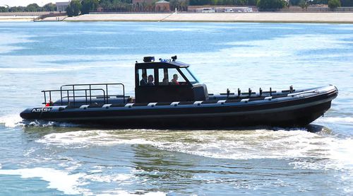 Barco profesional barco de vigilancia - 12.5 M D-Tube - ASIS BOATS - fueraborda / de aluminio / semirrígido
