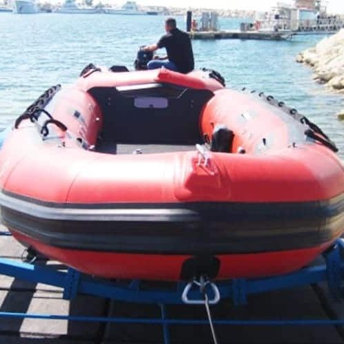 Embarcación neumática fueraborda - 4.7 M - ASIS BOATS - plegable / de salvamento / 9 personas máx.