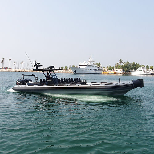 Barco profesional barco de vigilancia - 12 M - ASIS BOATS - fueraborda / RHIB