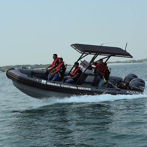 Barco profesional barco de vigilancia - 9.5 M - ASIS BOATS - fueraborda / de aluminio / embarcación neumática semirrígida