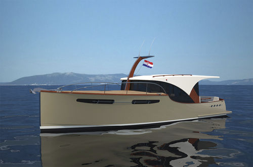 Barco cabinado intraborda - POWER 39H - Enavigo Yachts - con cockpit cerrado / de crucero / con 2 camarotes