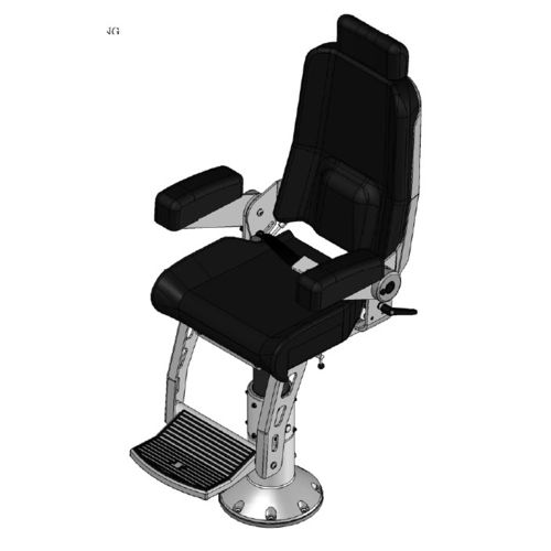 Asiento piloto - 500-100-V5 - STIDD SYSTEMS - para barco / con reposabrazos / ajustable