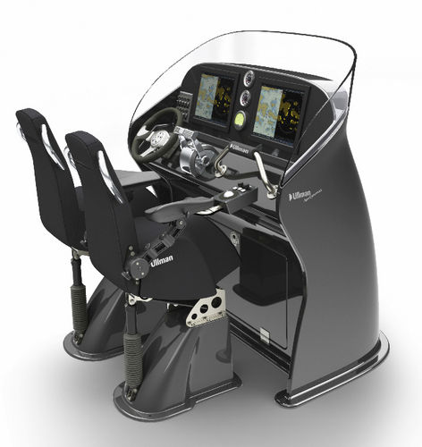 Consola de pilotaje central - AERODYNAMIC  - ULLMAN DYNAMICS - tipo jockey / doble / lateral
