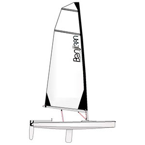 Barco de vela ligera individual - Benji 380 XC2 - Gehull centreboards - skiff / de regata / de recreo