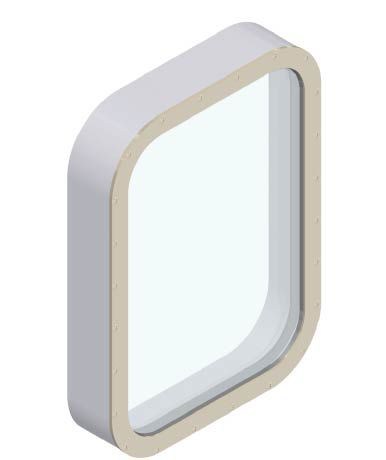 Ventana para buque - NOW - Bohamet - fija / rectangular