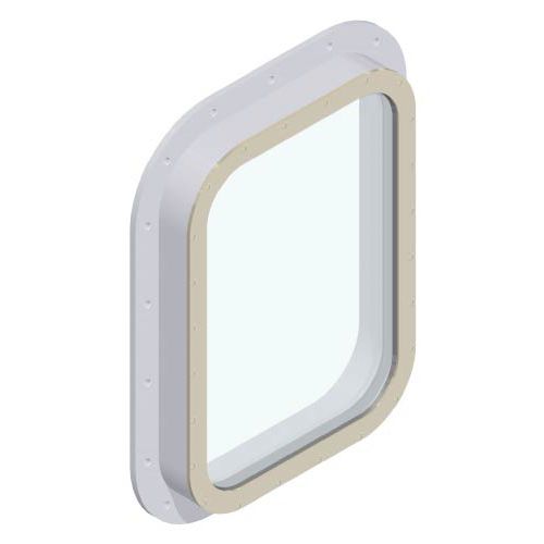 Ventana para buque - NOB - Bohamet - fija / cuadrada