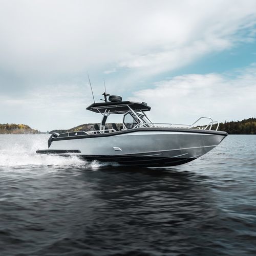 Barco open de alta eficacia - A28-T - Anytec Sweden AB - fueraborda / casco de planeo / rápido