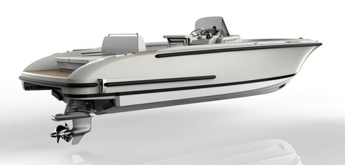 Embarcación auxiliar para yates intraborda - VENETIAN - Hodgdon Yachts - open / con consola central / tipo limusina