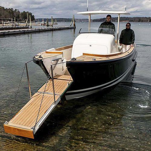 Embarcación auxiliar para yates intraborda - 8.5  - Hodgdon Yachts - open / con consola central / de carbono