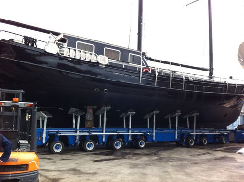 Remolque de manipulación - MBT 250 - ABI TRAILERS - de carretera / para barco / para astillero naval