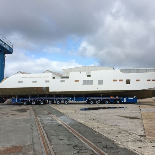 Remolque de manipulación - MBT 300 - ABI TRAILERS - de carretera / para barco / para astillero naval