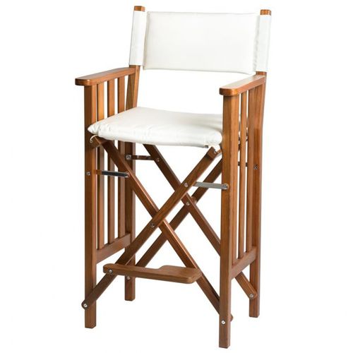 Silla tipo director de cine para barco - Helmsman II deluxe - ARC Marine - plegable / de madera