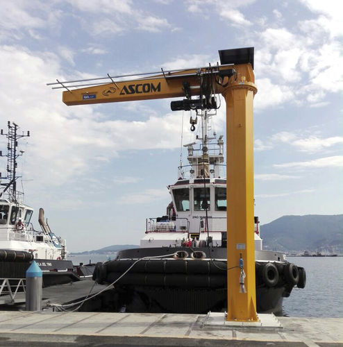 Grúa para puerto deportivo - JIB 3.2 - ASCOM - pluma giratoria