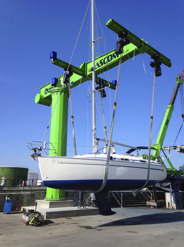 Grúa para puerto deportivo - JIB 25 - 4 HOISTS - ASCOM - pluma giratoria