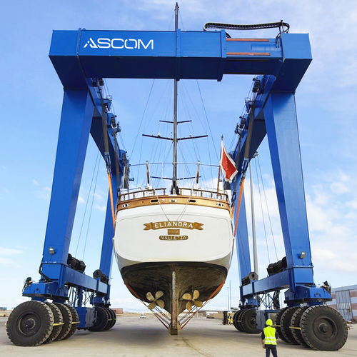 Travel lift controlado a distancia - BHT 670 - ASCOM - con dirección en todas las ruedas / para cargas pesadas