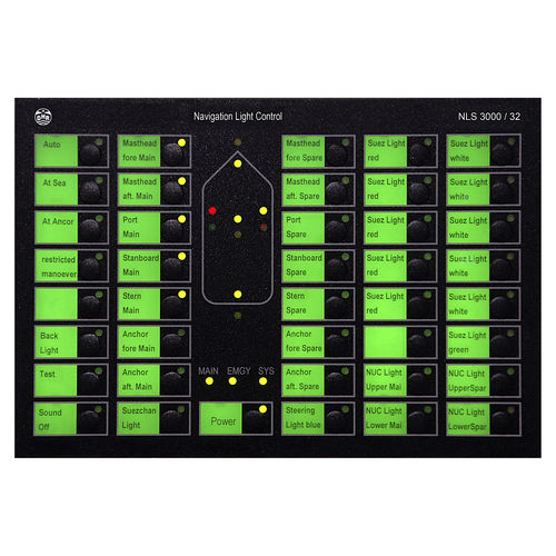 Panel de mando y control marino - NLS3000 - Den Haan Rotterdam - de luces de navegación / táctil