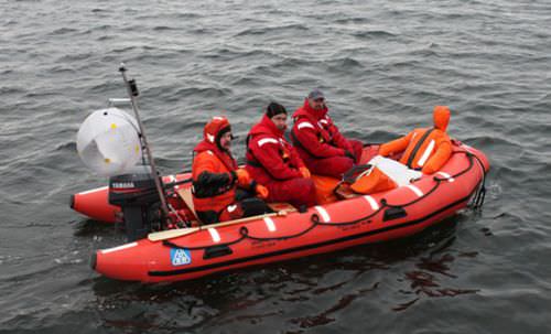 Barco profesional barco de salvamento - DSB 420 - Deutsche Schlauchboot - fueraborda / embarcación neumática semirrígida / embarcación neumática
