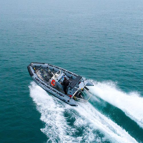 Barco profesional barco de vigilancia - ZH 662 LE - Zodiac Milpro International - fueraborda / de aluminio / embarcación neumática semirrígida