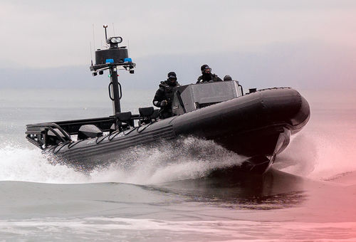 Barco profesional fueraborda - ZH 1100 CDO - Zodiac Milpro International - de aluminio / embarcación neumática semirrígida