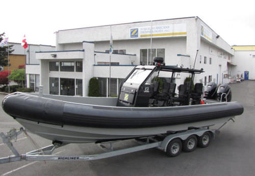 Barco profesional fueraborda - ZH 940 CDO - Zodiac Milpro International - de aluminio / embarcación neumática semirrígida
