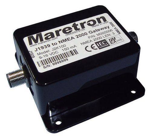 Pasarela de red para barco - J2K100 - Maretron - de J1939 a NMEA 2000®