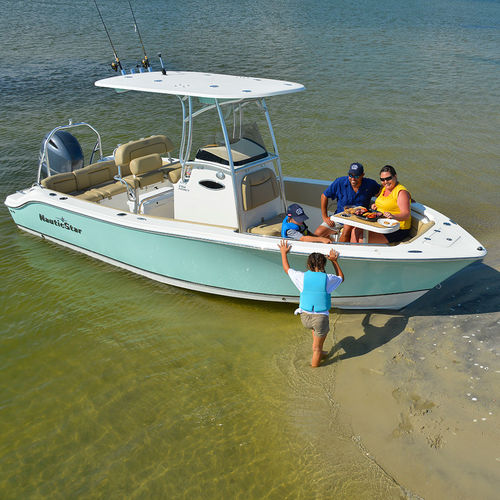 Barco open fueraborda - 2302 LEGACY - Nautic Star Boats - con consola central / de pesca deportiva / de fibra de vidrio