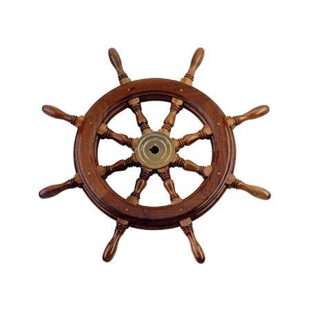 Volante para barco de motor de acero inoxidable - Tip 2 - SCAM-Marine d.o.o. - de caoba / tradicional