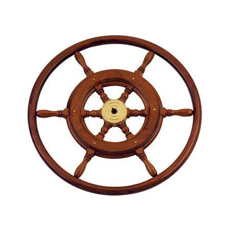 Volante para barco de motor de acero inoxidable - Tip 1a - SCAM-Marine d.o.o. - de caoba / tradicional