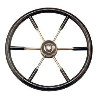 Volante para barco de motor de acero inoxidable - Tip 9 - SCAM-Marine d.o.o. - de caoba