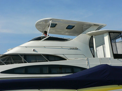 Bimini top para barco - HILINE TOWERS - Atlantic Towers - para flybridge / rígido