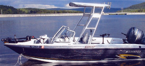 Bimini top para barco - FISHING  - Atlantic Towers - para timonel / estructura de aluminio / rígido