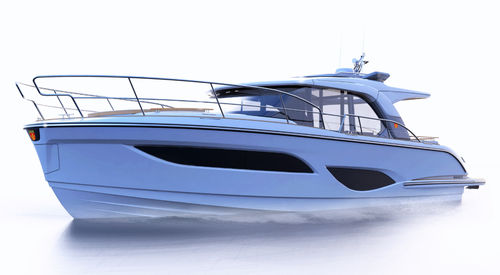 Barco cabinado intraborda - 440 Scandinavia - Marex - bimotor / casco de planeo / con hard-top