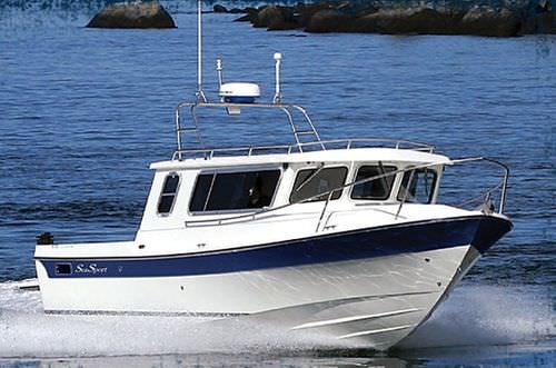 Cabin-cruiser fueraborda - EXPLORER 2400 - Sea Sport, Inc - con hard-top / de pesca deportiva / con 4 literas