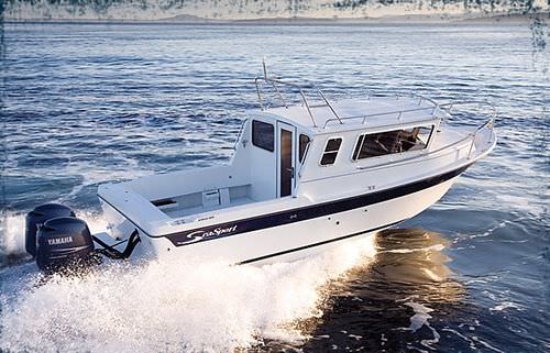 Cabin-cruiser fueraborda - KODIAK 2600 - Sea Sport, Inc - con hard-top / de pesca deportiva / con 4 literas