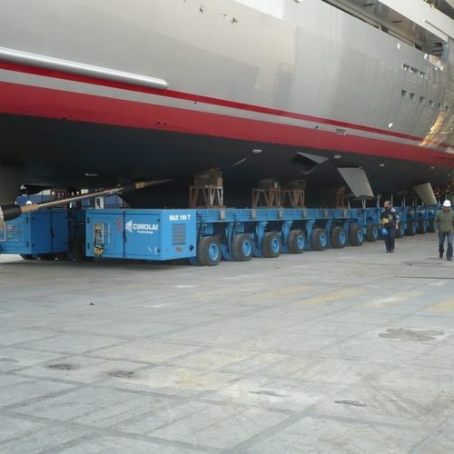 Remolque para trabajos pesados - MBT 350 - CIMOLAI TECHNOLOGY SPA - para astillero naval / hidráulico / autopropulsado
