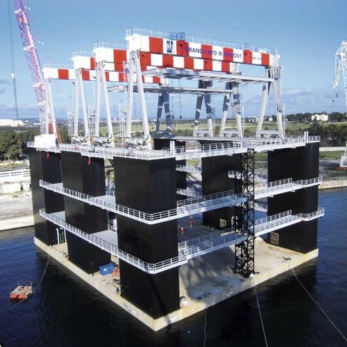 Grúa para buque de servicio offshore - RGC 90 - CIMOLAI TECHNOLOGY SPA - para astillero naval / de pórtico / en riel
