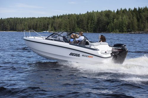 Runabout fueraborda - 600 BR - Bella Boats Oy - con doble consola / bow-rider / open