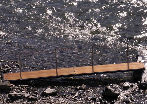 Pasarela para barco - POROS - SWISS CARBON Marine Systems - para yate / para velero / pivotante
