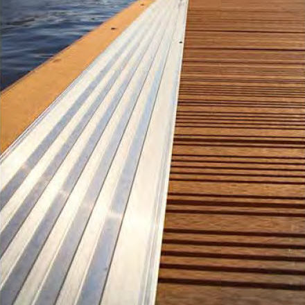 Revestimiento de pantalán de composite - SOL-DECK - Solent Marine