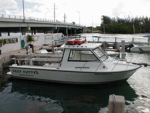 Barco cabinado intraborda - ISLAND HOPPER 30 - Island Hopper International Boat Works, Inc. - de buceo / de pesca deportiva