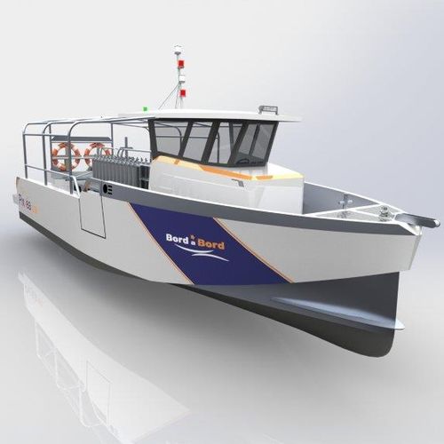 Barco profesional embarcación de apoyo al buceo - PIXSEA 1050 - BORD A BORD - fueraborda / de aluminio / con casco rígido