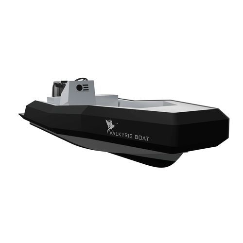 Barco profesional barco de vigilancia - VALKYRIE 500 - BORD A BORD - fueraborda / de aluminio / semirrígido