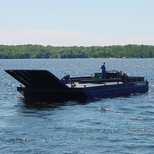 Barco profesional gabarra de trabajo - KROPF MARINE - intraborda / fueraborda / diésel