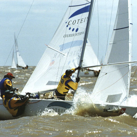 Vela mayor - UK-Halsey International - para barco de quilla monotipo de deporte / Soling