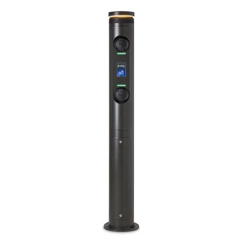 Torreta de iluminación - Ratio io7 - Ratio Electric BV - de recarga eléctrica / para pantalán / de aluminio