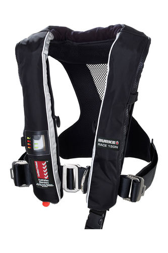 Chaleco salvavidas inflable automático - RACE - IBHA1780 / IBHM1760 - Burke - 150 N / unisex / con arnés de seguridad