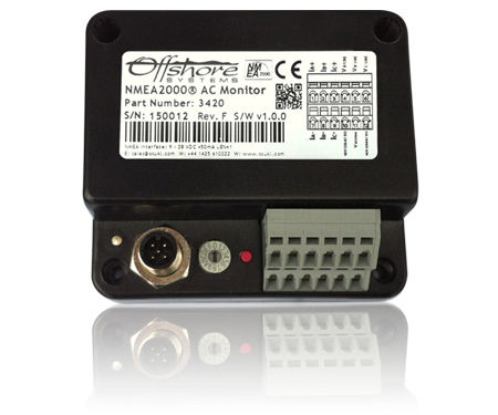 Panel de control para barco - 3420 AC - Oceanic Systems - para batería