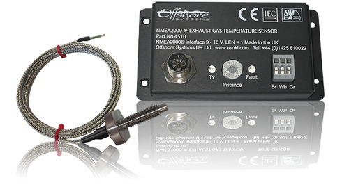 Indicador de temperatura - 4510, 4511 - Oceanic Systems - para barco / con pantalla LED / NMEA 2000®