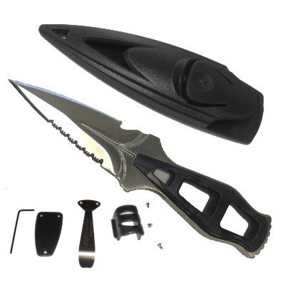 Cuchillo de buceo - Stiletto  - Beaver - de hoja de doble filo / cortahilos / de bolsillo