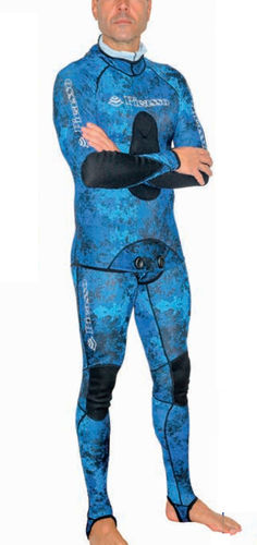 Traje húmedo para pesca submarina - OCEAN LYCRA - Picasso SG - de una pieza / con capucha / 1.5 mm